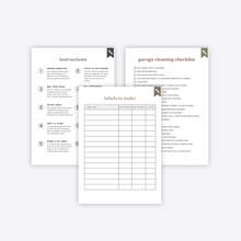 Load image into Gallery viewer, Garage Cleanup Planner
