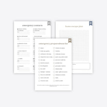 Load image into Gallery viewer, Emergency Planner
