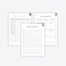 Load image into Gallery viewer, End Of Life Planner