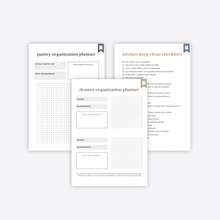 Load image into Gallery viewer, Kitchen Organization Planner