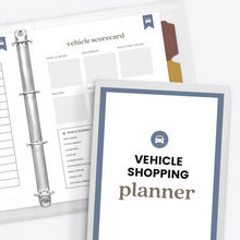 Load image into Gallery viewer, Vehicle Shopping Planner