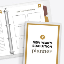 Load image into Gallery viewer, New Year&#39;s Resolution Planner
