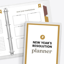 Load image into Gallery viewer, New Year's Resolution Planner