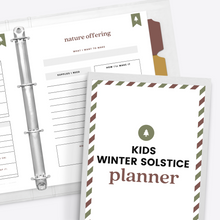 Load image into Gallery viewer, Kids Winter Solstice Planner