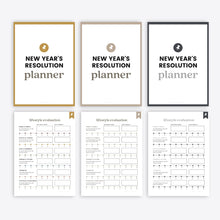 Load image into Gallery viewer, New Year's Resolution Planner