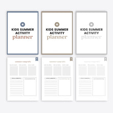 Load image into Gallery viewer, Kids Summer Activity Planner