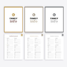Load image into Gallery viewer, Family Info Planner