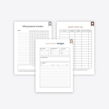 Load image into Gallery viewer, Essential Home Management Binder Starter Kit Bundle