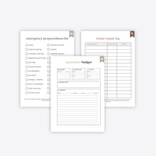 Load image into Gallery viewer, Essential Home Management Binder Starter Kit Bundle