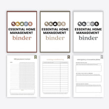 Load image into Gallery viewer, Essential Home Management Binder Starter Kit Bundle
