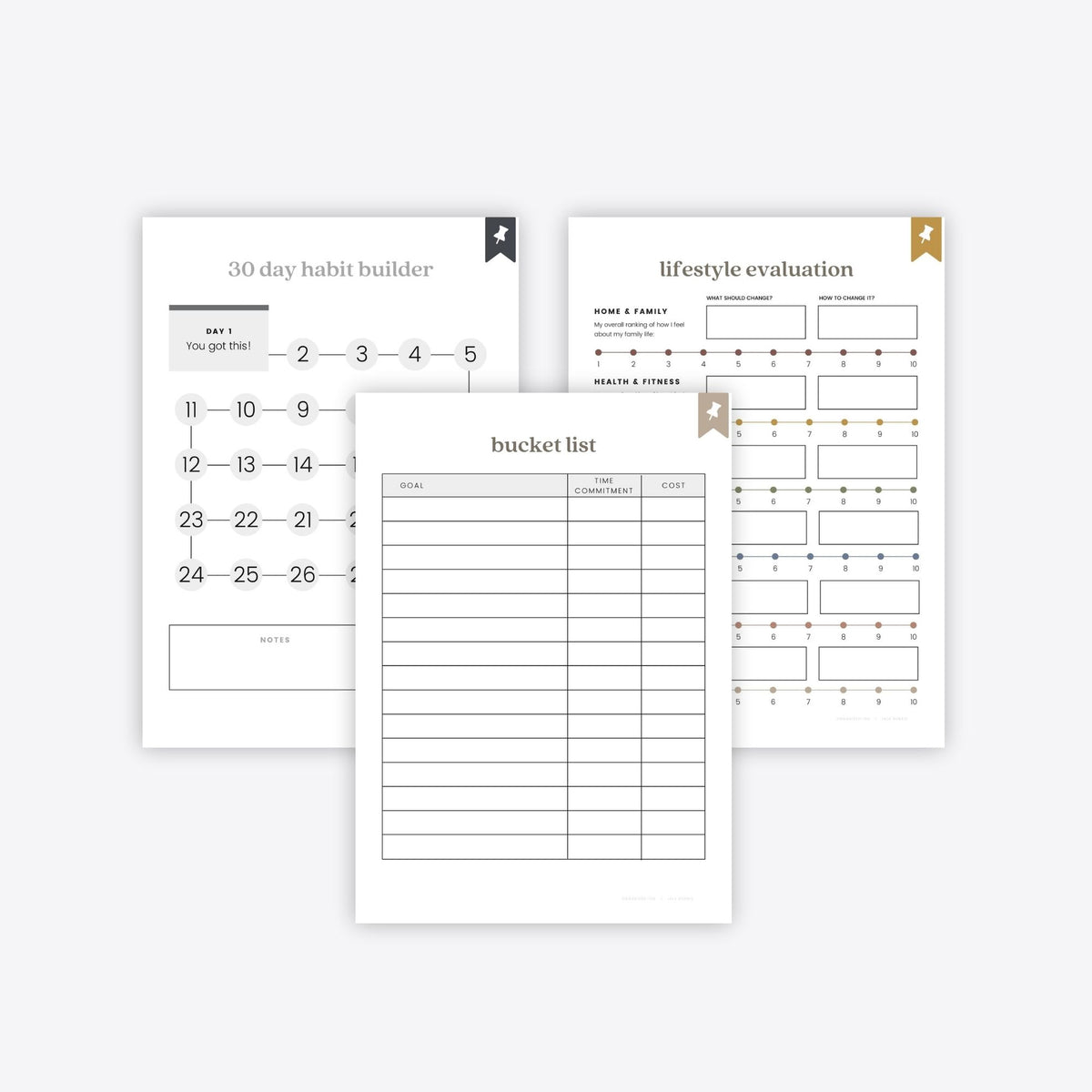 Resolution Planner New Year's Resolution Planner – Organized-ish