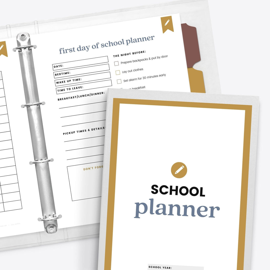 Back To School Planner (For Parents)