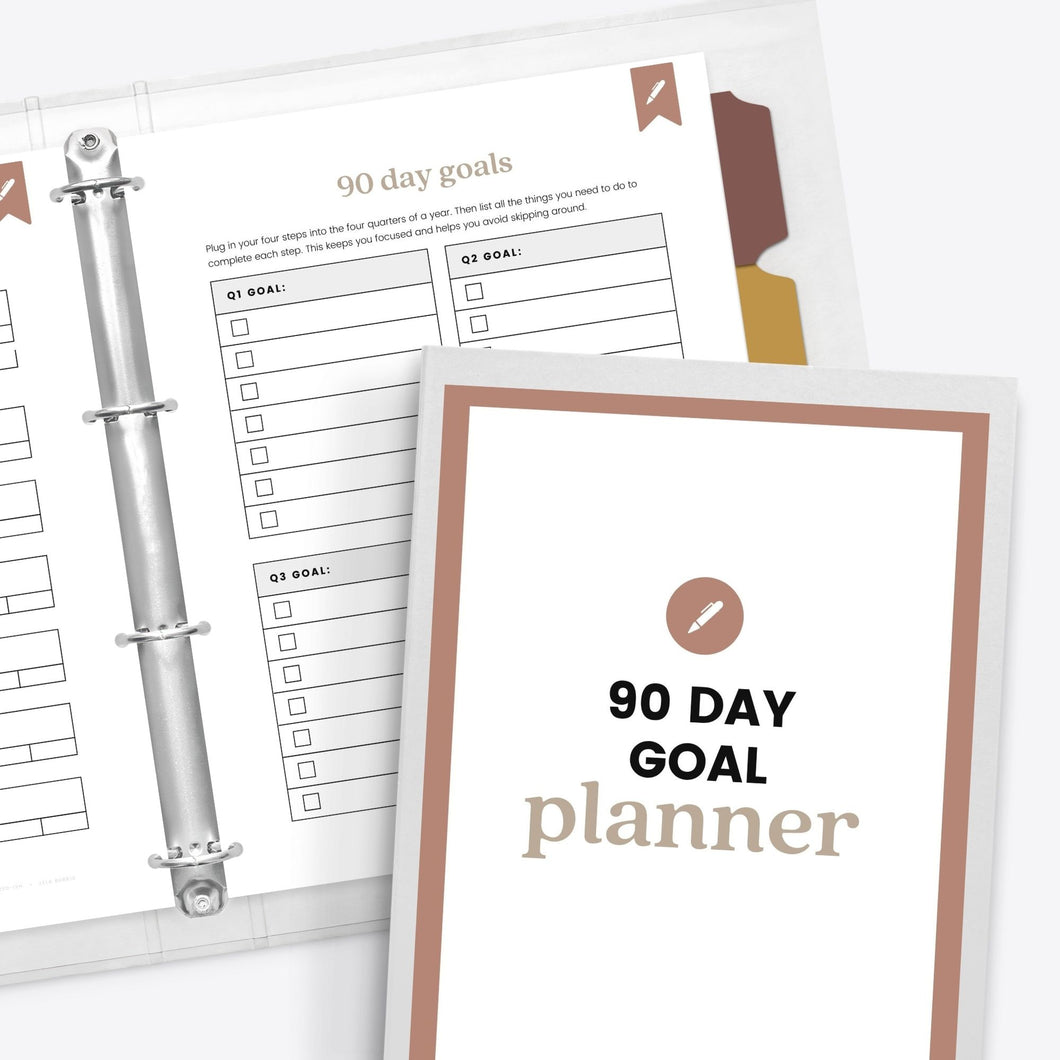 90 Day Goal Planner