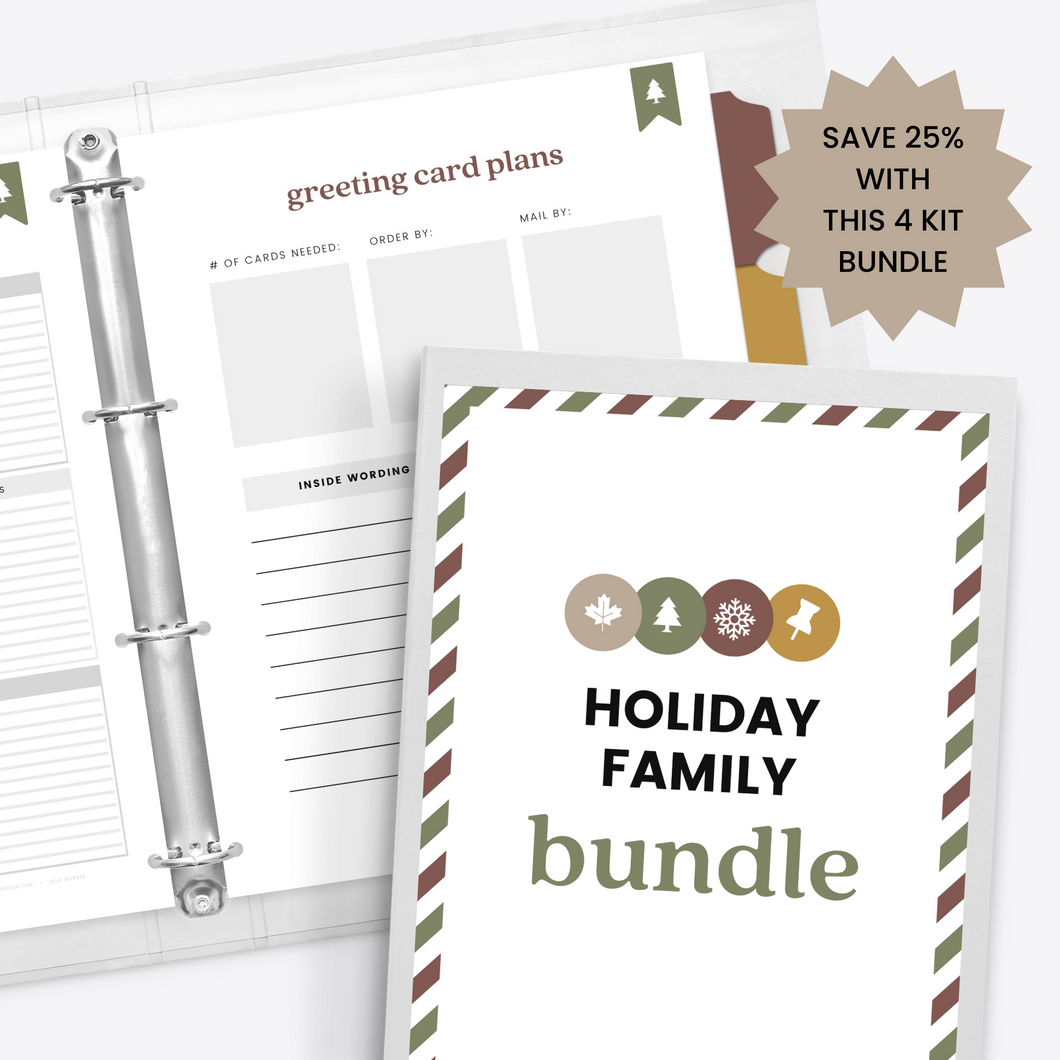 Holiday Planner Bundle